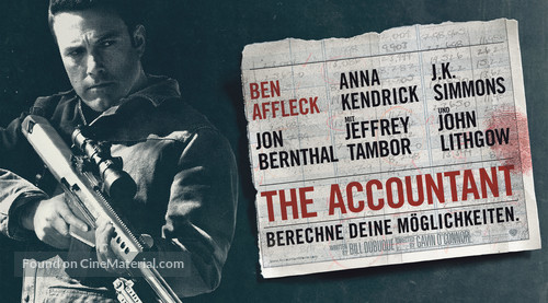 The Accountant - German Movie Poster