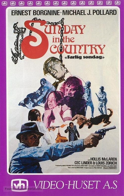 Sunday in the Country - Norwegian VHS movie cover