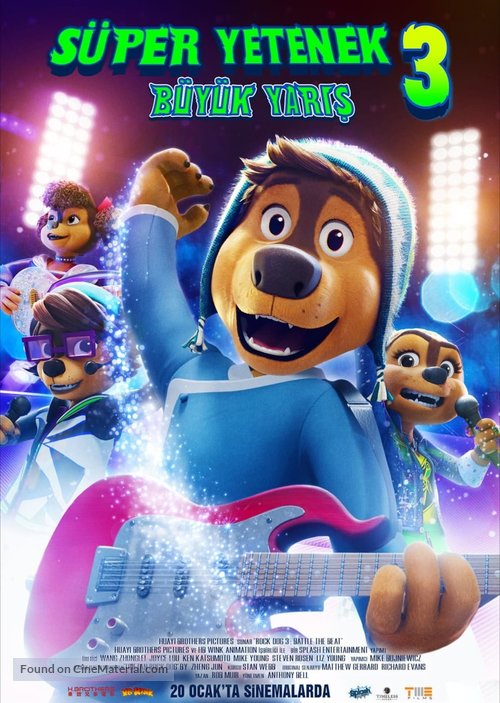 Rock Dog 3 Battle the Beat - Turkish Movie Poster