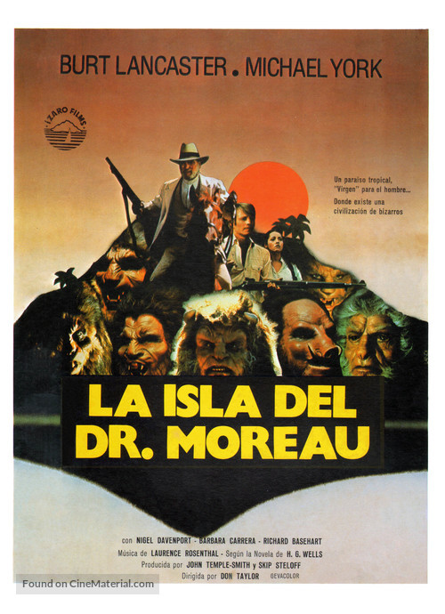 The Island of Dr. Moreau - Spanish Movie Poster