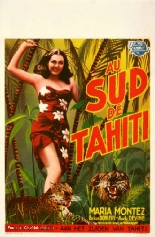 South of Tahiti - Belgian Movie Poster