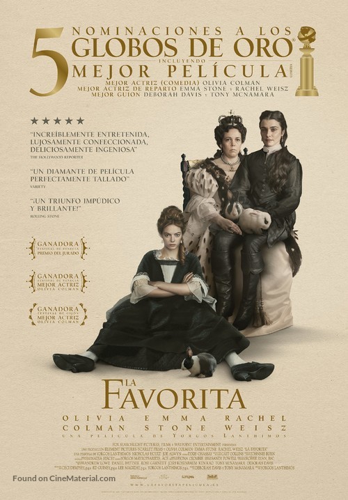 The Favourite - Spanish Movie Poster