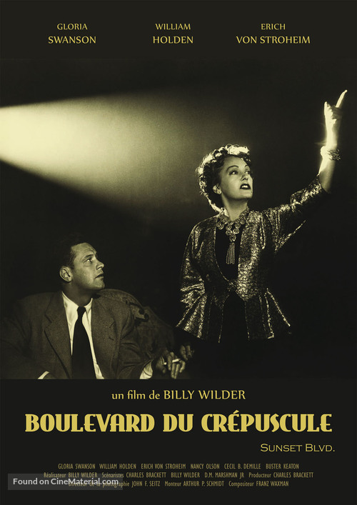 Sunset Blvd. - French Re-release movie poster