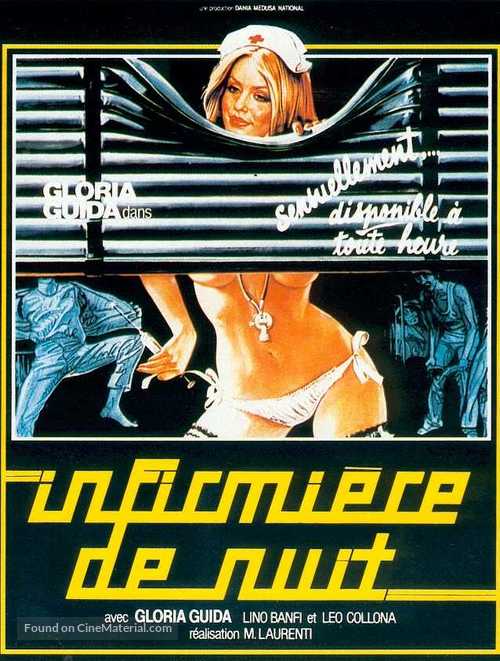 L&#039;infermiera di notte - French Movie Poster