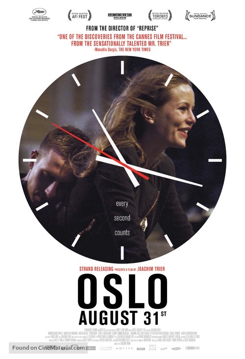 Oslo, 31. august - Movie Poster