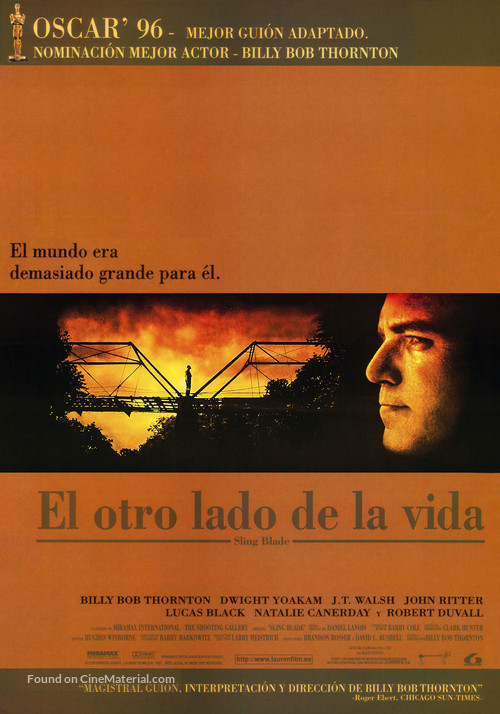 Sling Blade - Spanish Movie Poster