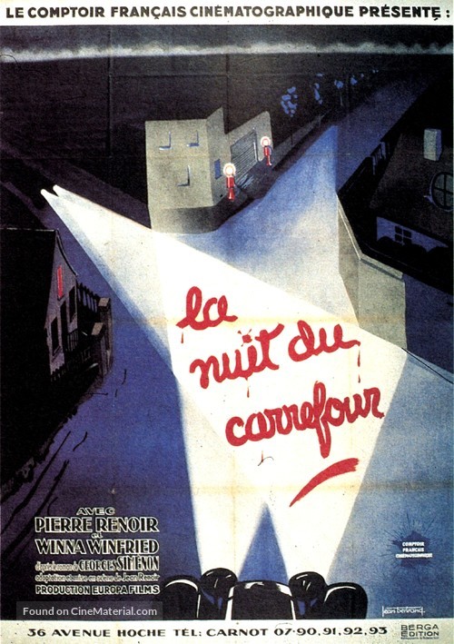 La nuit du carrefour - French Movie Poster