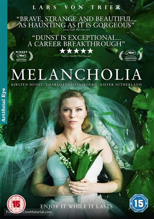 Melancholia - British DVD movie cover