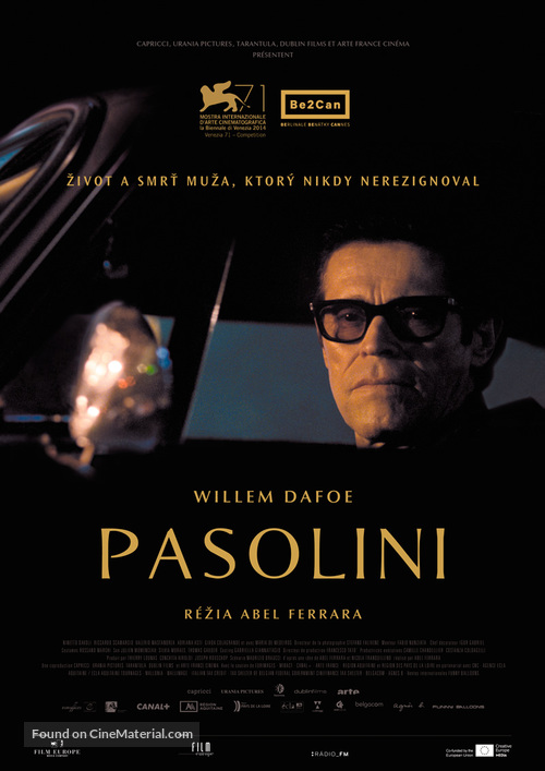 Pasolini - Slovak Movie Poster