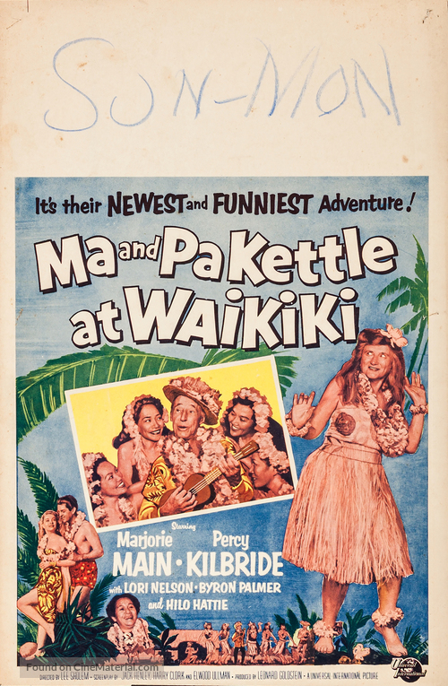 Ma and Pa Kettle at Waikiki - Movie Poster