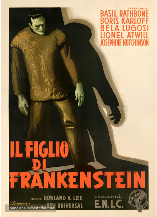 Son of Frankenstein - Italian Movie Poster