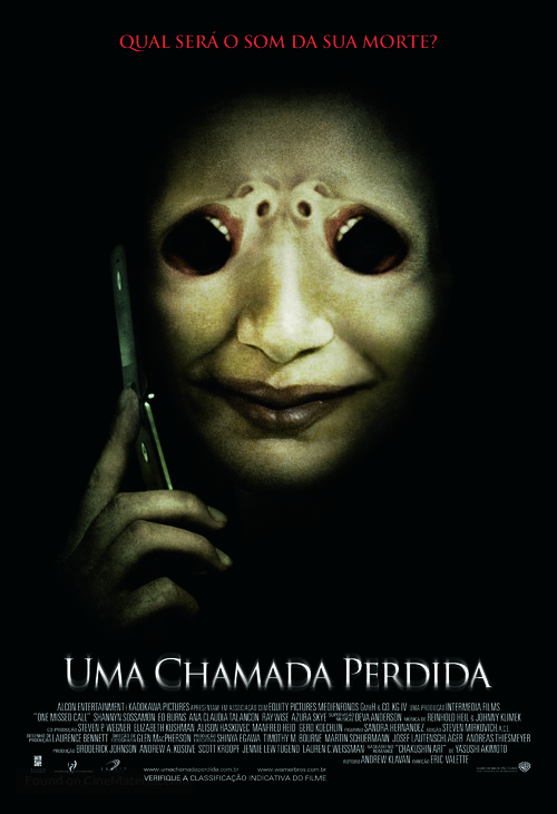 One Missed Call - Brazilian Movie Poster