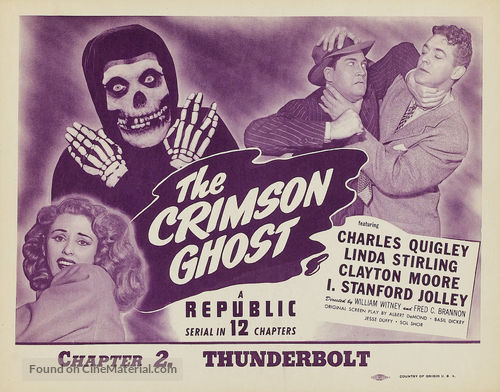The Crimson Ghost - Movie Poster