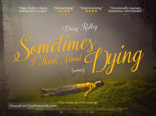 Sometimes I Think About Dying - British Movie Poster