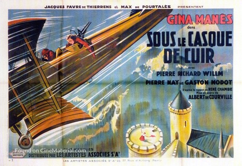 Sous le casque de cuir - French Movie Poster