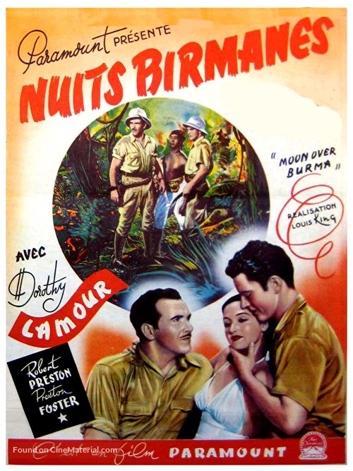 Moon Over Burma - French Movie Poster