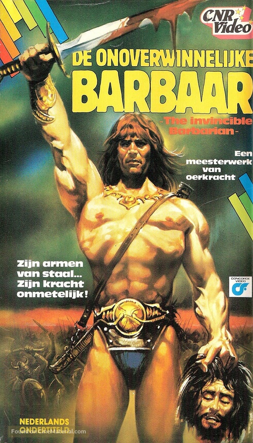 Gunan il guerriero - Dutch VHS movie cover