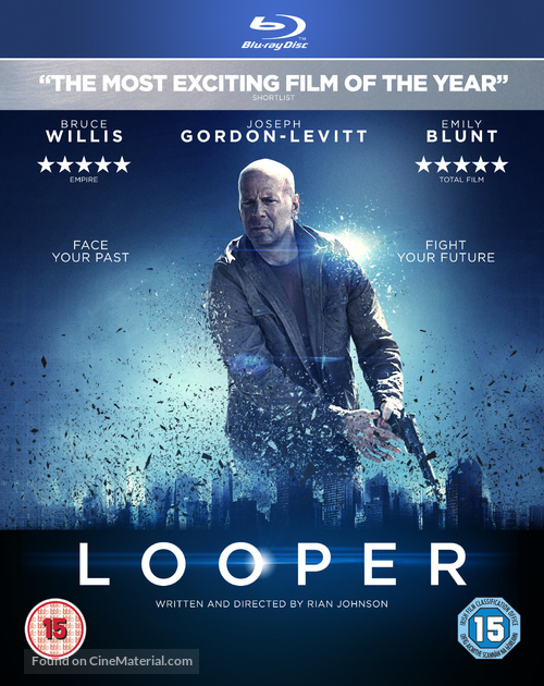 Looper - British Blu-Ray movie cover