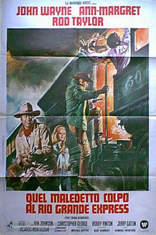 The Train Robbers - Spanish Movie Poster