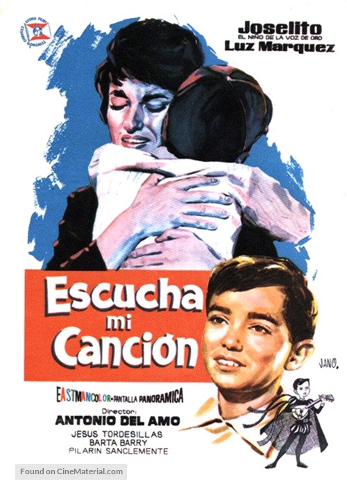 Escucha mi canci&oacute;n - Spanish Movie Poster