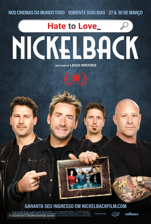 Hate to Love: Nickelback - Brazilian Movie Poster