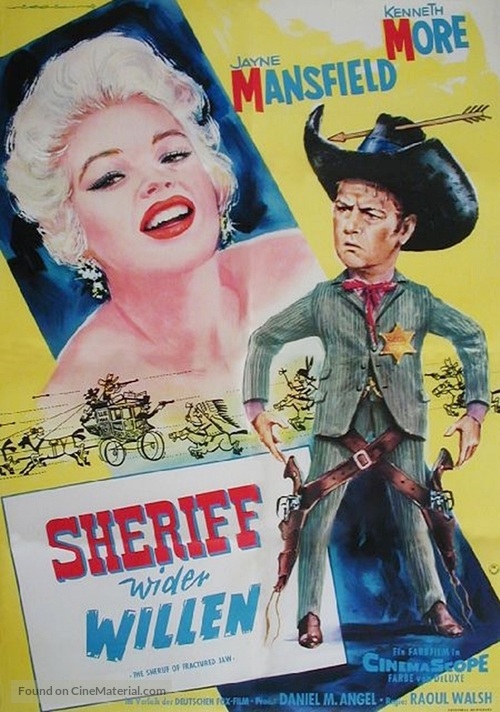 The Sheriff of Fractured Jaw - German Movie Poster