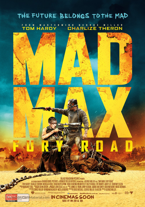 Mad Max: Fury Road - Australian Movie Poster