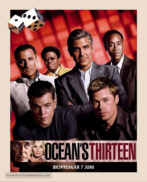 Ocean&#039;s Thirteen - Swedish Movie Poster