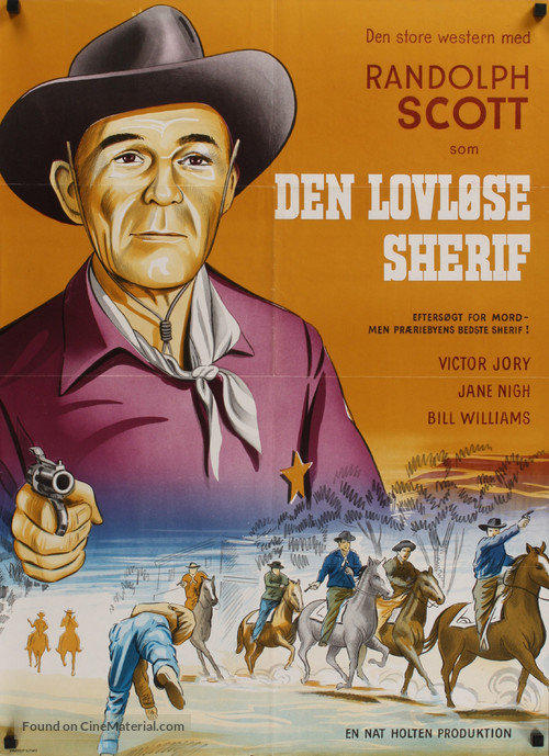 Fighting Man of the Plains - Danish Movie Poster