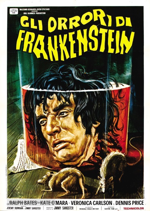 The Horror of Frankenstein - Italian Movie Poster