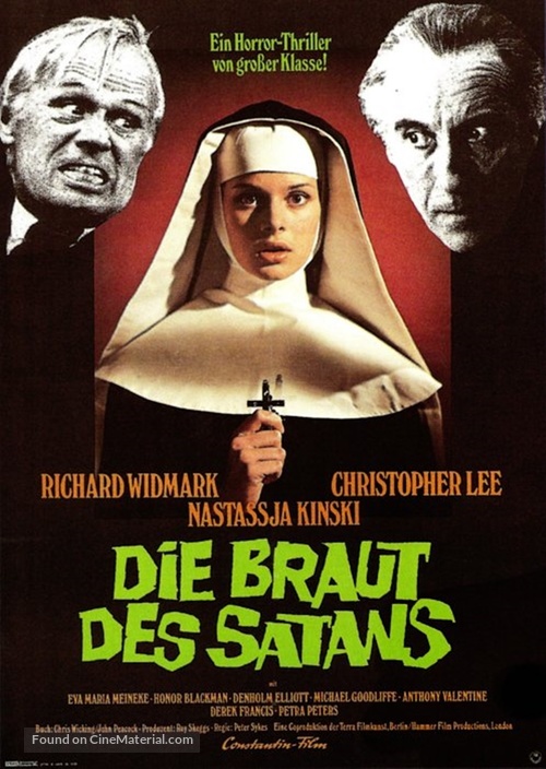 To the Devil a Daughter - German Movie Poster