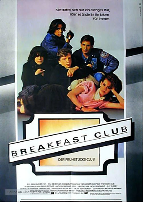 The Breakfast Club - German Movie Poster
