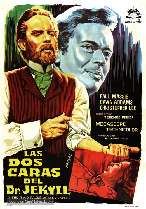 The Two Faces of Dr. Jekyll - Spanish Movie Poster