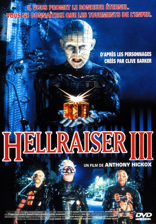 Hellraiser III: Hell on Earth - French DVD movie cover