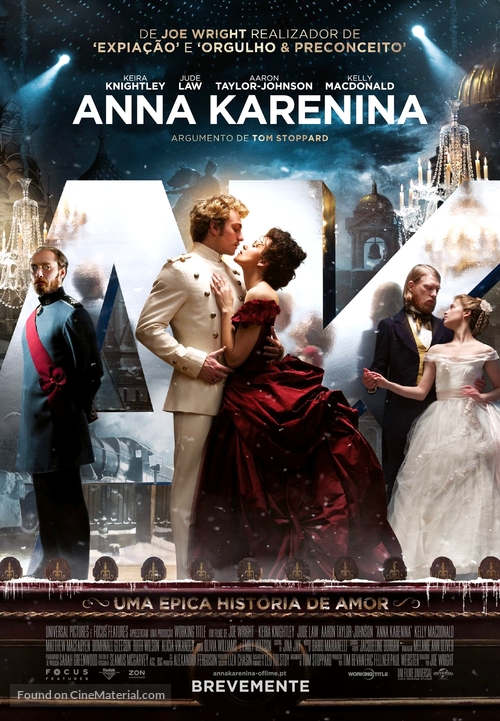 Anna Karenina - Portuguese Movie Poster