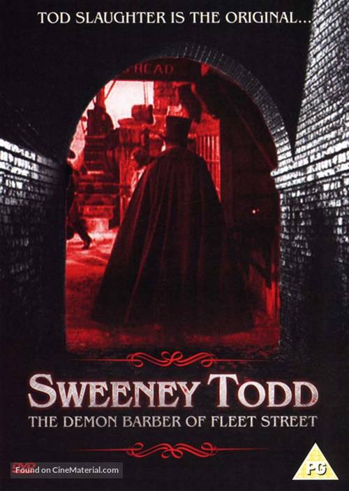 Sweeney Todd: The Demon Barber of Fleet Street - British DVD movie cover