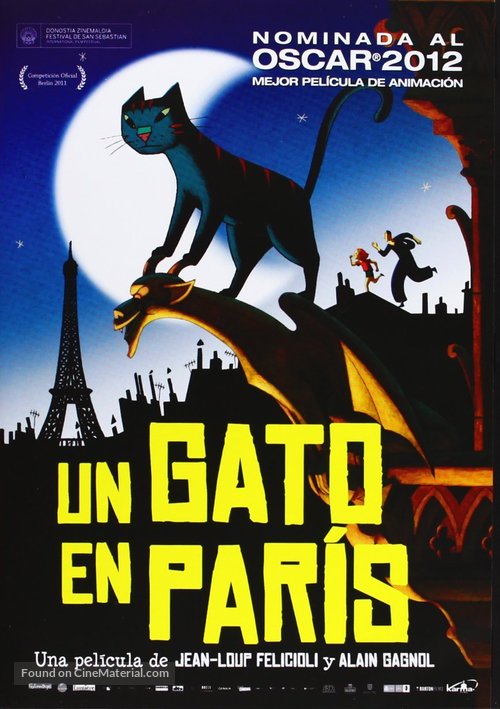 Une vie de chat - Spanish DVD movie cover