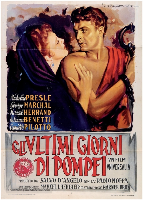 Gli ultimi giorni di Pompei - Italian Movie Poster