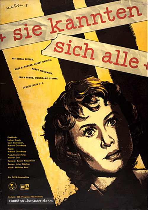 Sie kannten sich alle - German Movie Poster