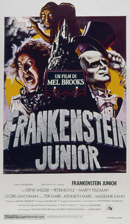 Young Frankenstein - Italian Theatrical movie poster