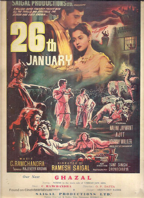 26 January - Indian Movie Poster