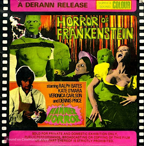 The Horror of Frankenstein - British Movie Cover