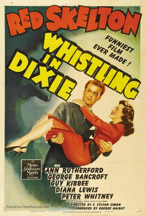 Whistling in Dixie - Movie Poster