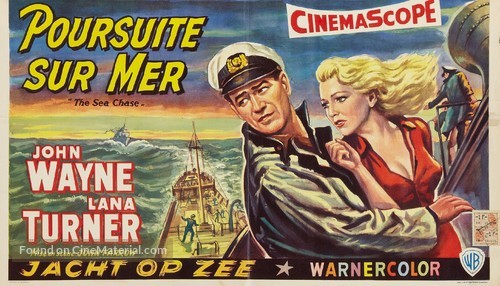 The Sea Chase - Belgian Movie Poster