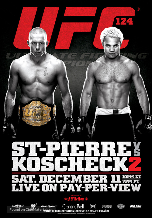 UFC 124: St-Pierre vs. Koscheck 2 - Movie Poster