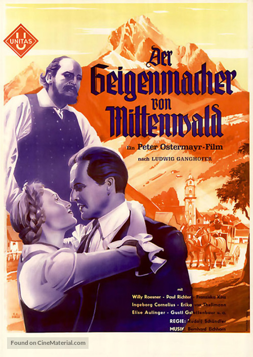 Der Geigenmacher von Mittenwald - German Movie Poster
