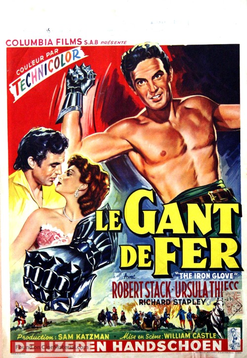 The Iron Glove - Belgian Movie Poster