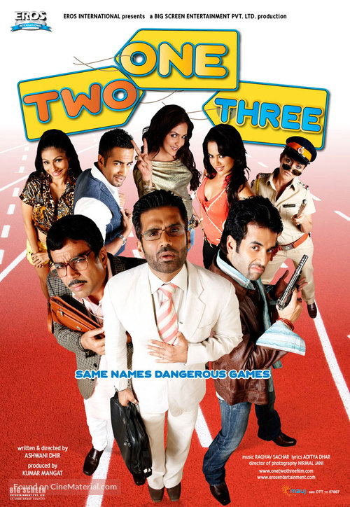 One Two Three - Indian poster