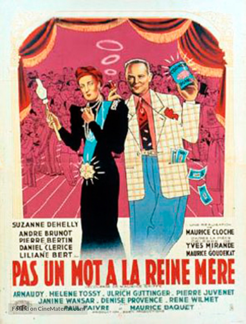 Pas un mot &agrave; la reine m&egrave;re - French Movie Poster