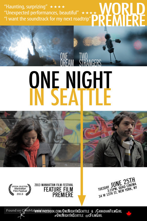 One Night in Seattle - Canadian Movie Poster